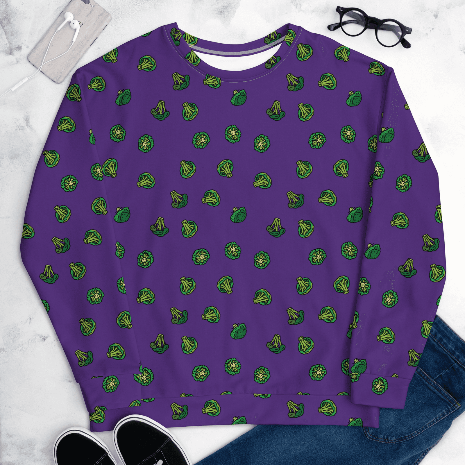broccoli sweatshirt
